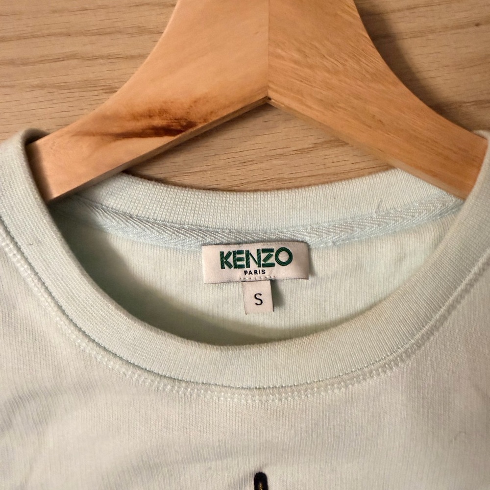 Kenzo Light blue Crewneck with Green Logo small - Picture 6 of 6